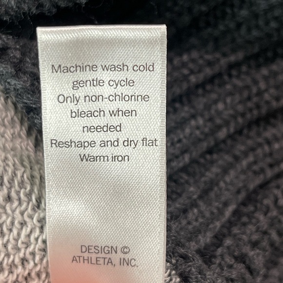 Athleta Madera Merino Wool Blend Chunky Knit Sweater  Gray Sz Xxs - Picture 8 of 14